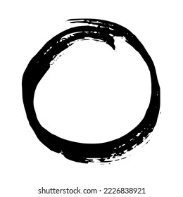 Hand drawn highlight oval illustration. Marker frame clipart. Ink scribble circle. Single element