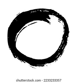 Hand drawn highlight oval illustration. Marker frame clipart. Ink scribble circle. Single element