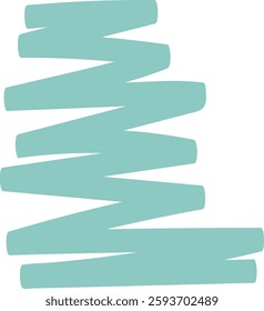 Hand Drawn Highlighter Doodle Stripes Vector Illustration