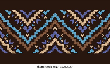 hand drawn highly detailed seamless border