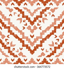 hand drawn highly detailed tribal seamless pattern