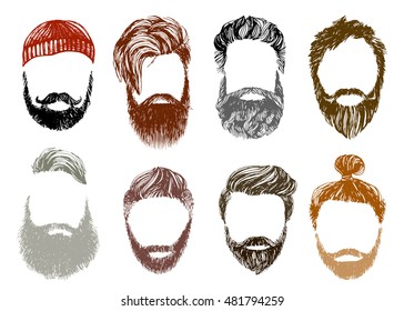 Hand drawn hipster style and fashion vector illustration