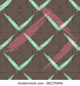 Hand drawn hipster stylish pattern . Pastel colored modern grange shapes in vector art wallpaper print . Trendy fantasy freehand composition . Speed style natural painting .
