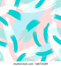 Hand drawn hipster stylish pattern Pastel colored modern grange shapes in vector art wallpaper print . Trendy fantasy freehand composition . Speed style natural painting .

