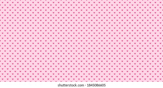 Hand drawn holiday background with hearts. Seamless pattern. Valentine's day