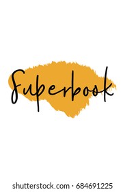 Hand drawn holiday lettering. Ink illustration. Modern brush calligraphy. Isolated on white background. Super book text.