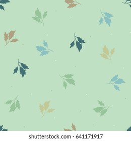 Hand drawn holly tree branches - vector background