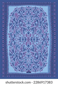 Hand drawn home, office  textile flooring pattern design trendy and modern distress traditional Persian rug pattern for digital print and other commercial uses.