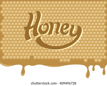 Hand drawn Honey Lettering