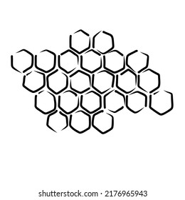 Hand Drawn Honeycomb Propolis Honeycomb Sketch Stock Vector (Royalty ...