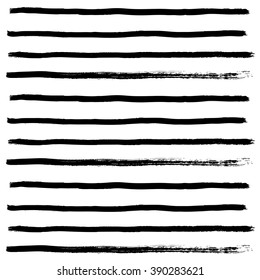 hand drawn horizontal stripes pattern background