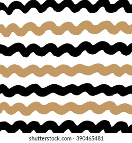 hand drawn horizontal stripes pattern background