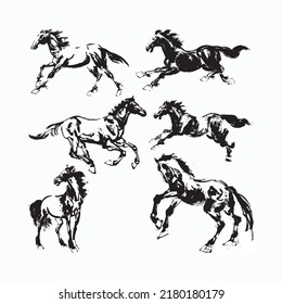 Hand Drawn Horse Vector Illustration