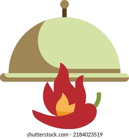Handgezogene, heiße Pfeffer. Gewürzige Zutaten. Chili Logo. scharfe Chilischoten einzeln auf weißem Hintergrund. Natürliche gesunde Lebensmittel. Vektorgrafiken für Formen