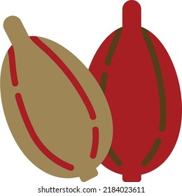 Hand drawn hot red pepper. Spicy ingredients. Chili logo. Spice Hot Chili Pepper isolated on white background. Natural healthy food. Vector graphics for shapes