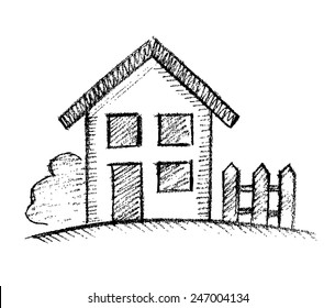 Hand Drawn House