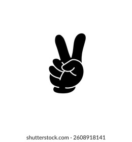 hand drawn human finger icon in doodle style. vector illustration. human hand sign.