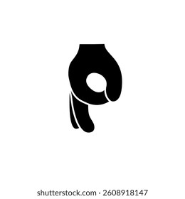 hand drawn human finger icon in doodle style. vector illustration. human hand sign.
