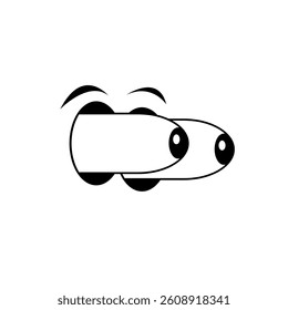 hand drawn human finger icon in doodle style. vector illustration. human hand sign.