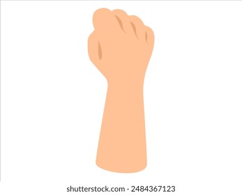 Ilustración de mano humana dibujada a mano