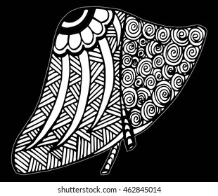 Hand drawn human liver. Human liver in doodle style