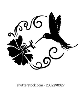 Hand Drawn Hummingbird  Your Design Vinyl Cutting Greeting Cards Vector illustration. Svg colibri cut file svg