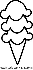 Hand drawn ice cream popsicle doodle sketch tribal vector	