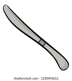 Hand drawn icon of breakfast knife, jam knife