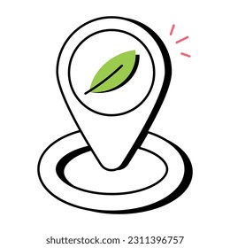 Hand drawn icon of farm location