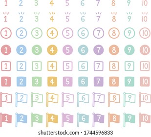 A hand drawn icon of figures. 