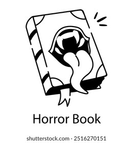 Ein handgezeichnetes Horrorbuch 