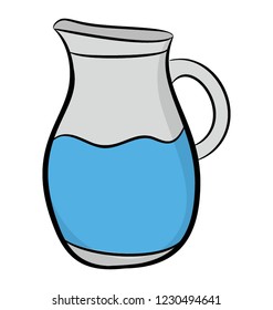 Hand drawn icon of jug