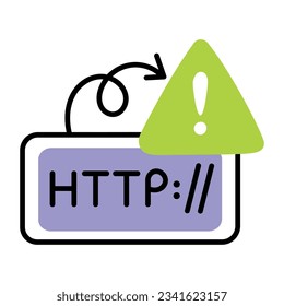 Hand drawn icon of protocol alert 