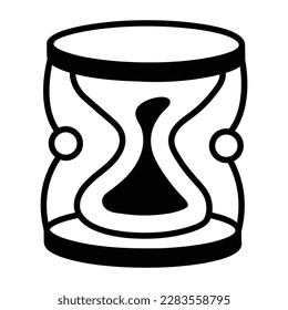 Hand drawn icon of sand watch 