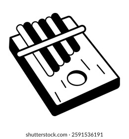 A hand drawn icon of stereo player 
