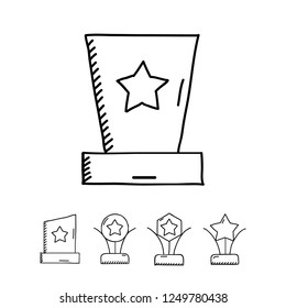 Hand drawn icon, Trophy icon