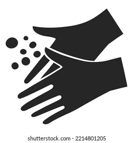 Hand drawn icon Hand washing drawing. Vector illustration.