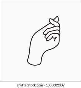 hand drawn hand icons in simple minimalistic line art style. logo elements illustrations for graphic design, logos and branding, social media icons. hand poses, pointing, holding, reaching, grasping.