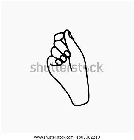 hand drawn hand icons in simple minimalistic line art style. logo elements illustrations for graphic design, logos and branding, social media icons. hand poses, pointing, holding, reaching, grasping.