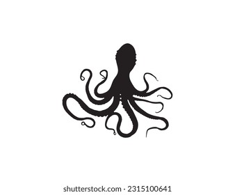 HAND DRAWN ICONS SQUID IN VECTOR