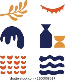 hand drawn illlustraion of decorative element aesthetic