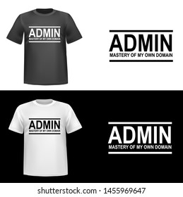 Hand drawn illustration of Amin, avatar, text, tshirt print, vector illustration