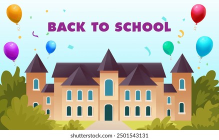 Hand drawn illustration back to school season