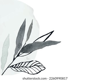 Hand drawn illustration of a beautiful tropical flowers, Element for wedding invitation, Valentine or others.