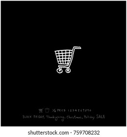 Hand drawn illustration / Black Friday sale - vector