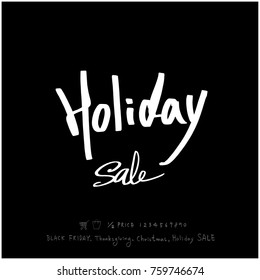 Hand drawn illustration / Black Friday sale - vector