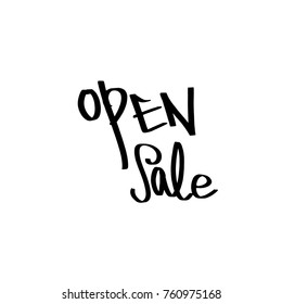 Hand drawn illustration / Black Friday sale - vector