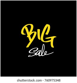 Hand drawn illustration / Black Friday sale - vector