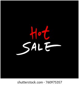 Hand drawn illustration / Black Friday sale - vector