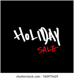 Hand drawn illustration / Black Friday sale - vector